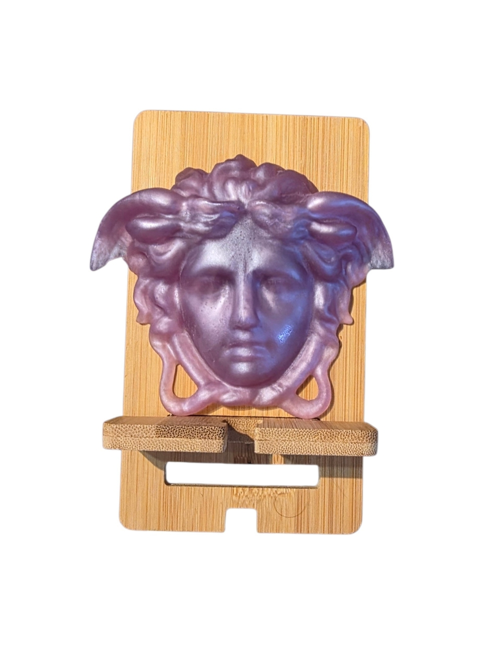 Versace Inspired Medusa In Purple Resin- Art, Home Decor